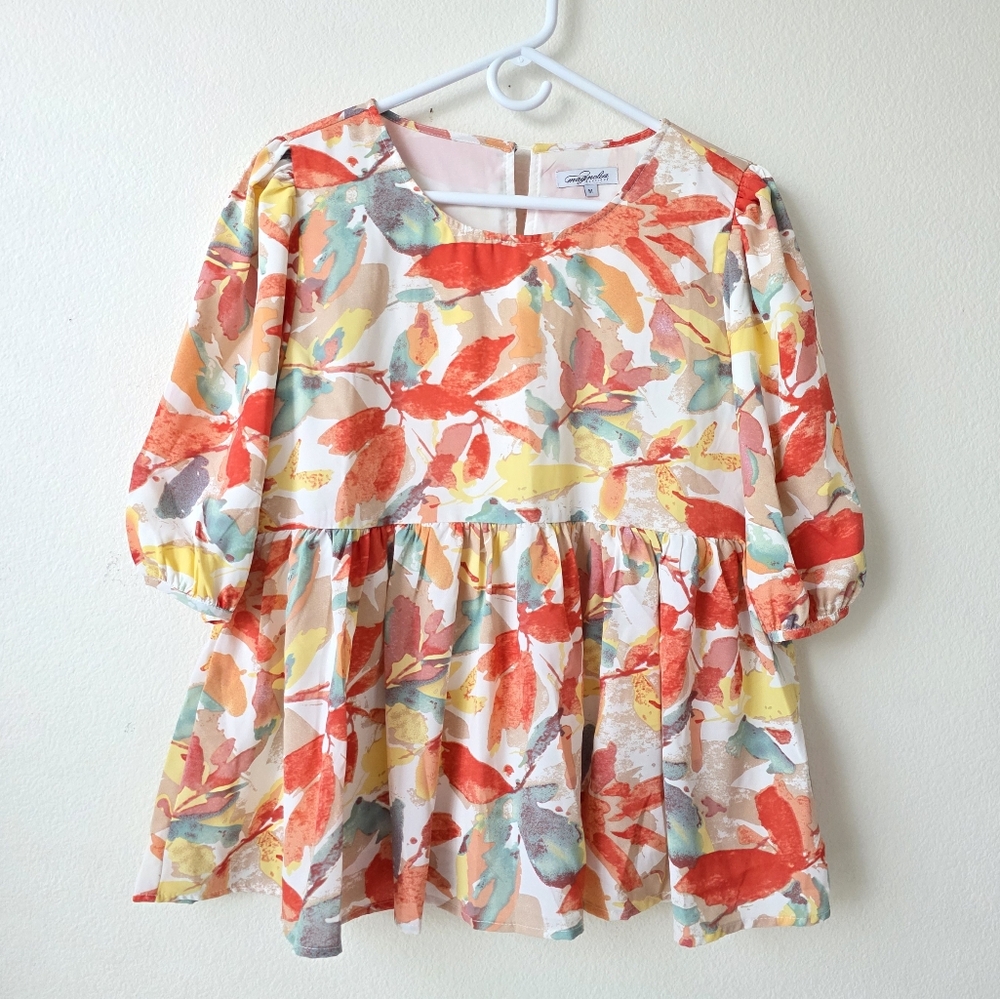 Magnolia Colorful Floral Blouse